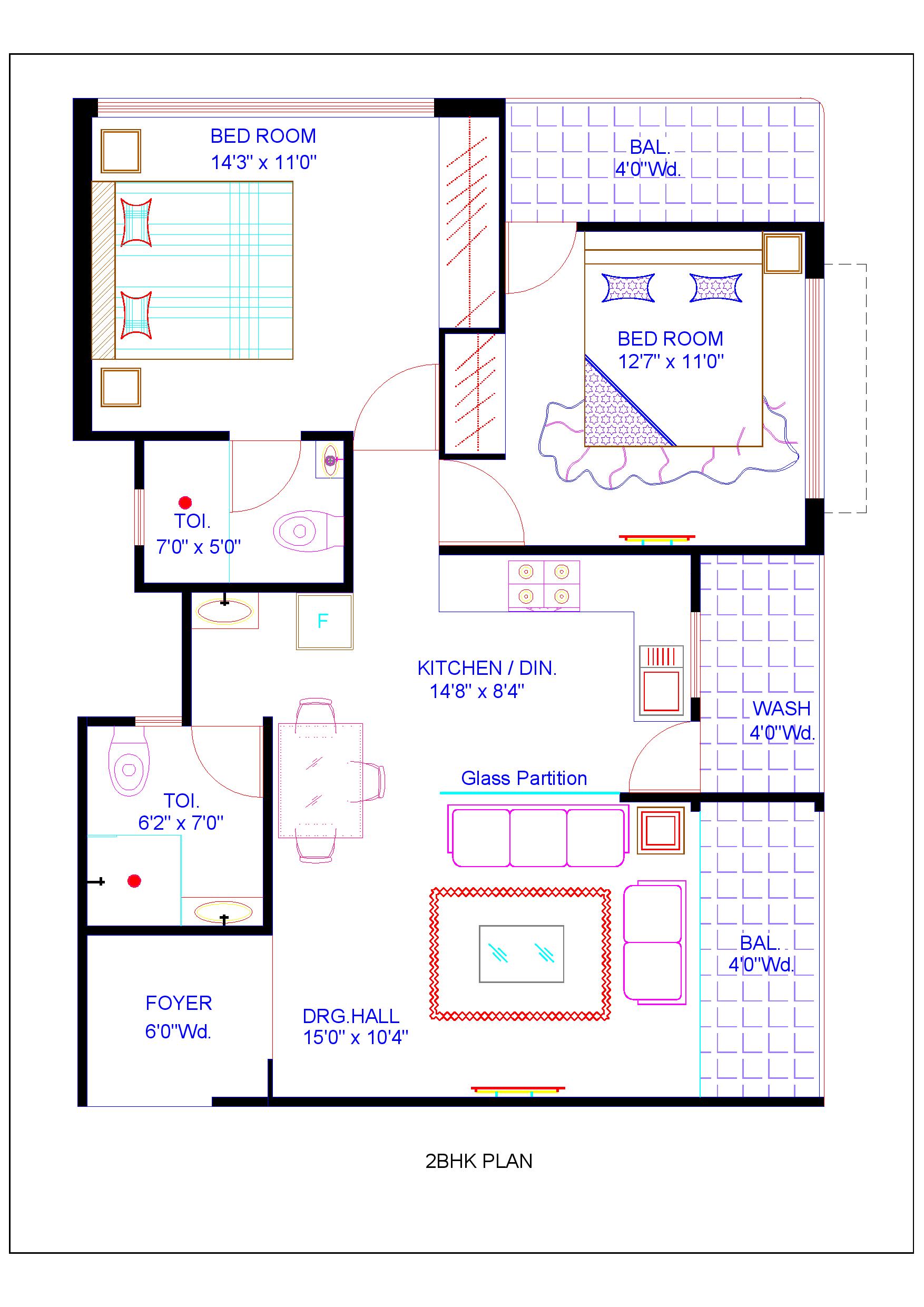 4bhk floor plan
